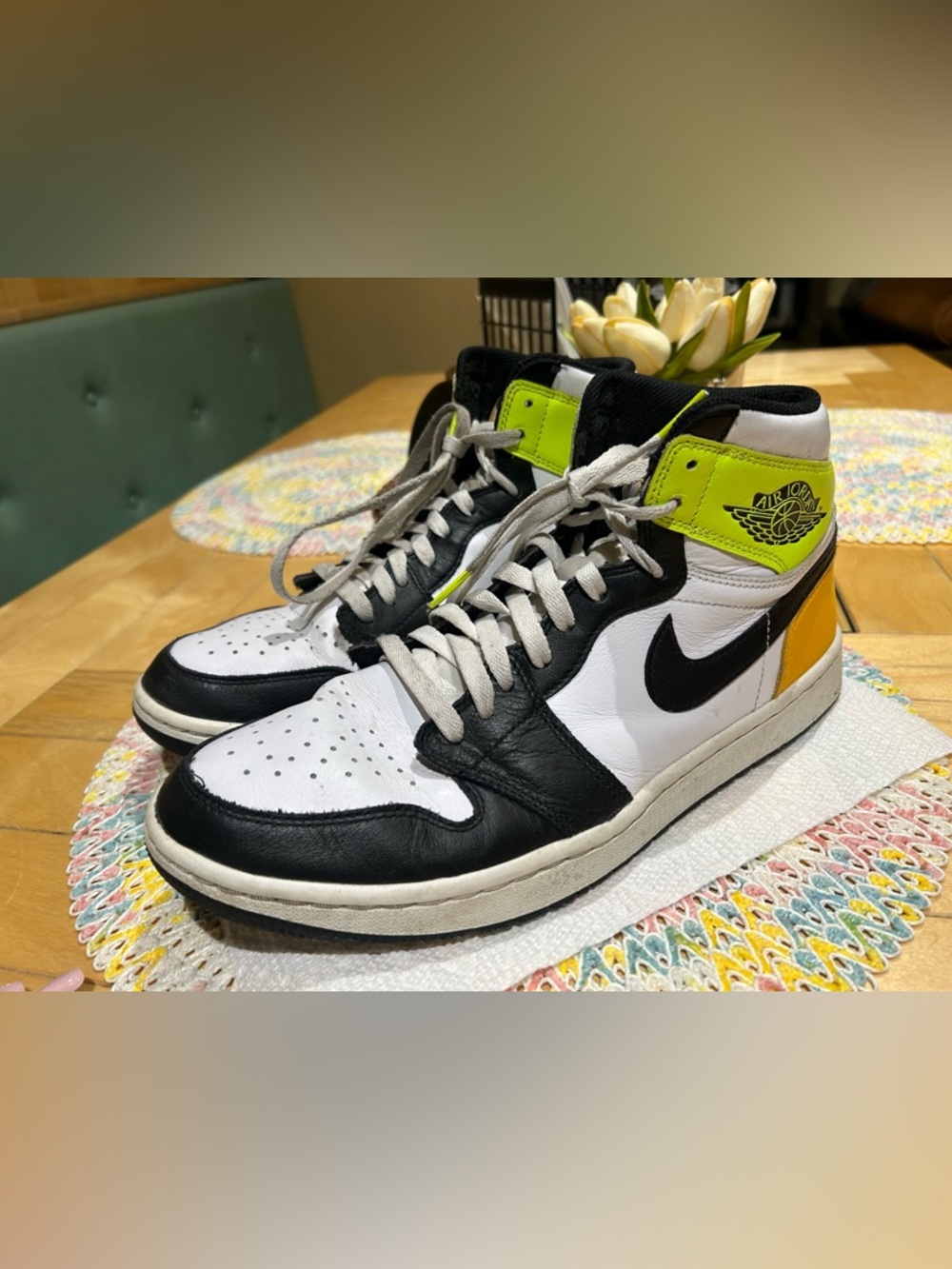 Nike Air Jordan 1 High Golf Volt University Gold Men’s Size 11 - Picture 6 of 11
